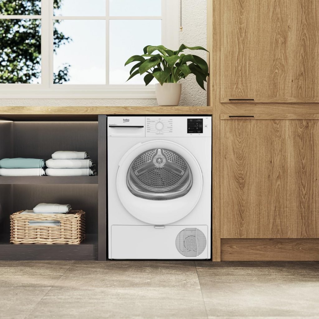 Beko Asciugatrice 8 Kg Classe D Inverter con Pompa di Calore Profondità 55 cm Vapore EcoGentle colore Bianco - BMT83EW