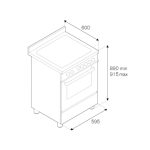 Bertazzoni MAS604MFESXE Cucina forno elettrico