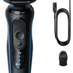 Braun Rasoio Elettrico Ricaricabile Wet & Dry 3 Lame Autonomia 50 min colore Nero serie 5 - 52-B1000S