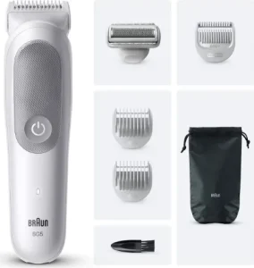 Braun Rifinitore Corpo a Batteria Wet & Dry Ricaricabile Autonomia 100 Minuti colore Grigio serie 5 - BG5550