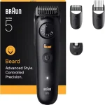 Braun Regolabarba a Batteria Wet & Dry Autonomia 120 Minuti colore Nero BeardTrimmer serie 5 - BT5520