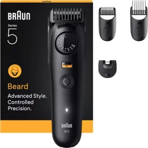 Braun Regolabarba a Batteria Wet & Dry Autonomia 120 Minuti colore Nero BeardTrimmer serie 5 - BT5520