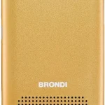 Brondi President - Telefono Cellulare Dual SIM Display 3" Batteria 800 mAh Fotocamera con Radio FM e Bluetooth Colore Oro - 10275074