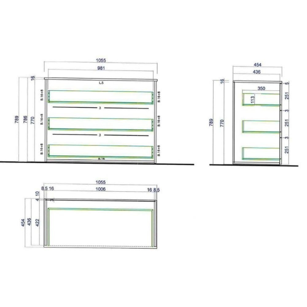 Camera da letto Aria con armadio 6 ante battenti con specchio in bianco spatolato neve e letto matrimoniale Ascoli grigio
