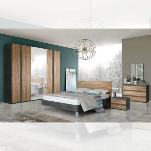 Camera da letto Borghese noce dark