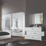 Camera da letto Delia bianco frassinato con decorazioni argento