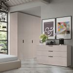 Camera da letto Lulu canapa frassinato e maniglie antracite