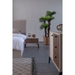 Camera da letto Piedra in colore vizon beige e kaplan 321