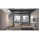 Camera da letto Piera canapa frassinato con letto contenitore