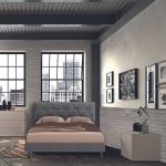 Camera da letto Piera canapa frassinato con letto contenitore