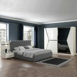 Camera da letto Rams bianco lucido