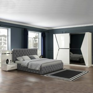 Camera da letto Rams bianco lucido