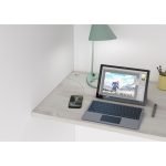 Cameretta 2278 con letto a soppalco con scrivania sottostante colore bianco e bianco consumato