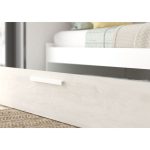 Cameretta a ponte 6006 con letto estraibile e armadio colore bianco consumato e bianco reversibile