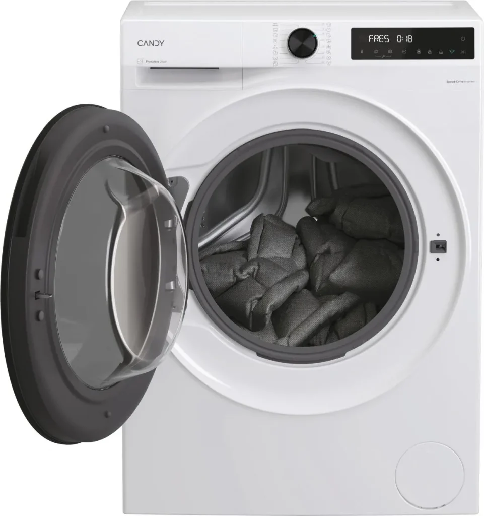 Candy Lavatrice 10 Kg Classe A-20% Profondità 58 cm Centrifuga 1400 giri Inverter Vapore Wi-Fi Bluetooth colore Bianco - BP 410BL8-S ProWash 550