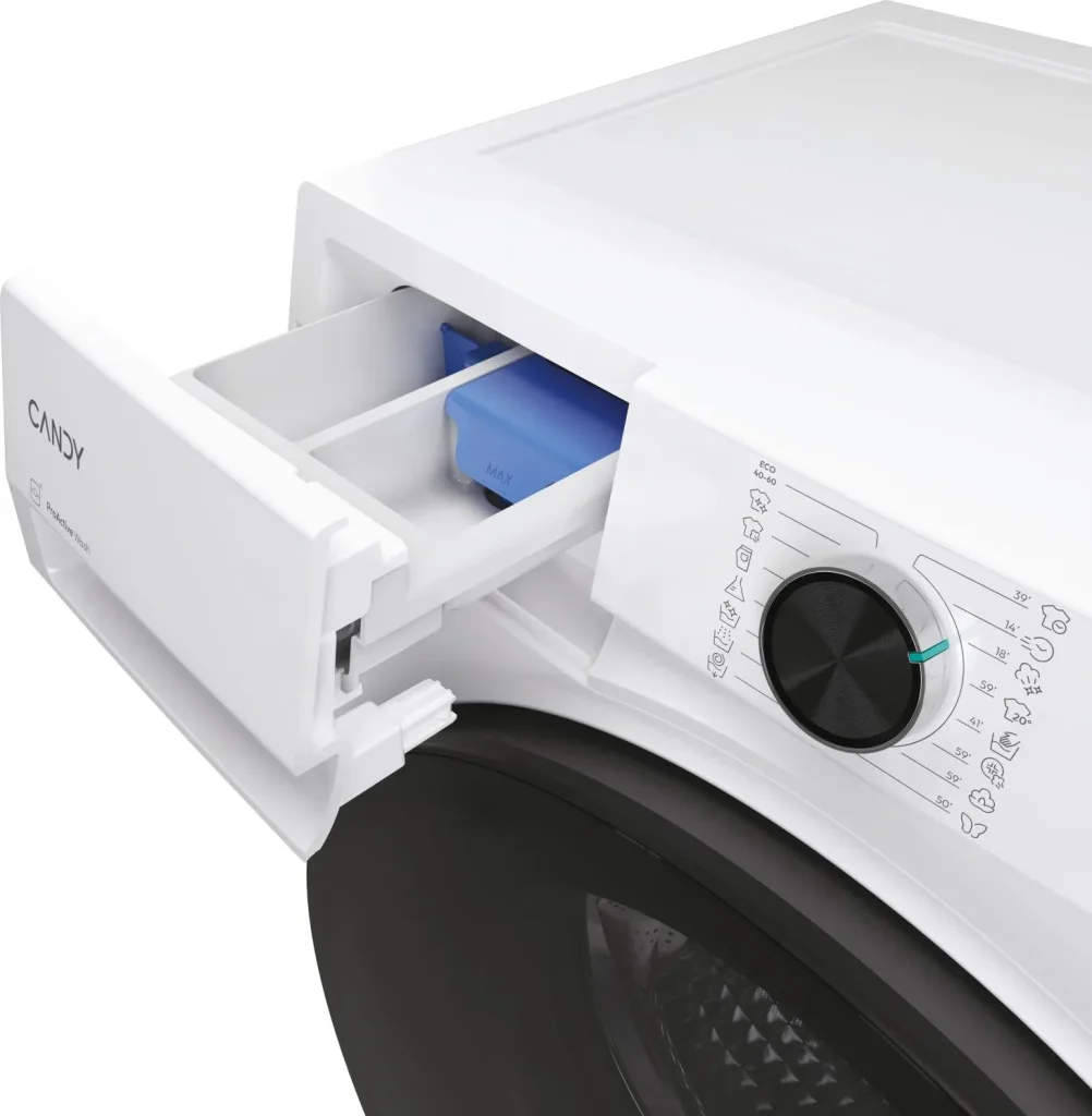 Candy Lavatrice 10 Kg Classe A-20% Profondità 58 cm Centrifuga 1400 giri Inverter Vapore Wi-Fi Bluetooth colore Bianco - BP 410BL8-S ProWash 550