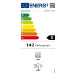 Cantinetta Vinarius 40 ventilato con 5 mensole in legno con guide telescopiche in colore arancio classe G