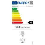 Cantinetta Vinarius 40 ventilato con 5 mensole in legno con guide telescopiche in colore grigio classe G