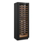 Cantinetta incasso ventilato DW170F1T con maniglia integrata 1 zona di temperatura 105 bottiglie nero classe G