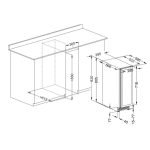 Cantinetta incasso ventilato DW20F1T con maniglia integrata 18 bottiglie colore nero classe G