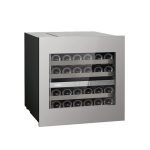 Cantinetta incasso ventilato DW242THX chiusura Push&Pull 24 bottiglie inox classe F