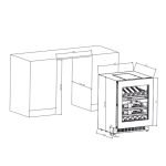Cantinetta incasso ventilato DW362THX colore inox 36 bottiglie doppia zona di temperatura classe F