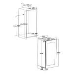 Cantinetta incasso ventilato DW602THK 60 bottiglie colore nero classe F