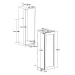 Cantinetta incasso ventilato DW962THK 96 bottiglie colore nero classe G