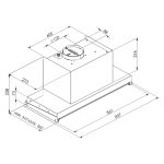 Cappa Samet Kripto90ND incasso sistema no drop inox classe C
