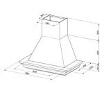 Cappa a parete Faber Favilla senza motore 90 cm. bianca