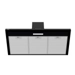 Cappa a piramide 90 cm Eolo 90 nera Samet