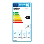Cappa a piramide 90 cm Eolo 90 nera Samet