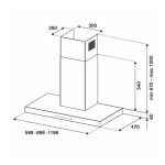 Cappa da parete Bertazzoni KT90PRO1XA 90 cm 1 motore 3 velocità inox classe A+