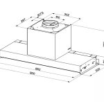 Cappa incasso per piano a induzione In-Nova Zero Drip Lite90A Faber inox classe B