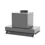 Cappa integrata sottopensile Samet Kripto60 luce led 3 livelli velocità inox classe D