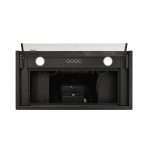 Cappa integrata sottopensile Samet Kripto60 luce led 3 livelli velocità nero classe D