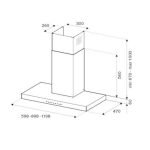 Cappa parete Bertazzoni KT90MAS1NEB da 90 cm. nero opaco classe B