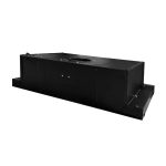 Cappaintegrata Samet New Slim sottopensile potenza aspirante 250 m3/h luce led 60 nero con frontalino inox