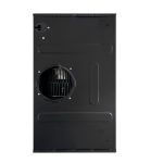Cappaintegrata Samet New Slim sottopensile potenza aspirante 250 m3/h luce led 60 nero con frontalino inox