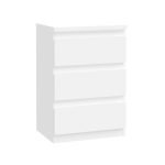 Cassettiera Morgan 3 cassetti 41.8 x H 61.5 x 32.2 cm colore bianco