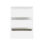Cassettiera Morgan 3 cassetti 41.8 x H 61.5 x 32.2 cm colore bianco