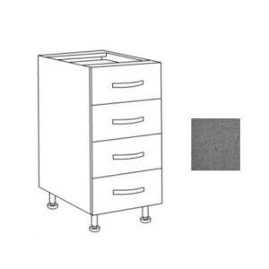 Cassettiera cucina 40x60x82h cemento
