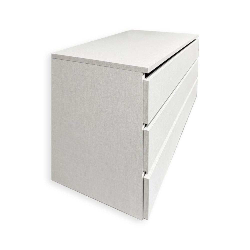 Cassettiera interna 3 cassetti colore bianco 87.3x51xH48.5 cm.