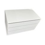 Cassettiera interna 3 cassetti colore bianco 87.3x51xH48.5 cm.
