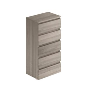 Cassettiera olmo 5 cassetti 47x40x127H