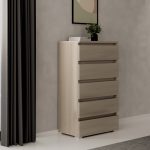 Cassettiera olmo 5 cassetti 75x40x127H