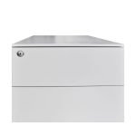 Cassettiera ufficio ESMC03 3 cassetti con chiave in ferro colore grigio chiaro