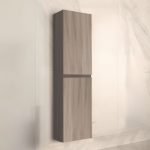 Colonna bagno sospesa Londres con due ante colore rovere grigio