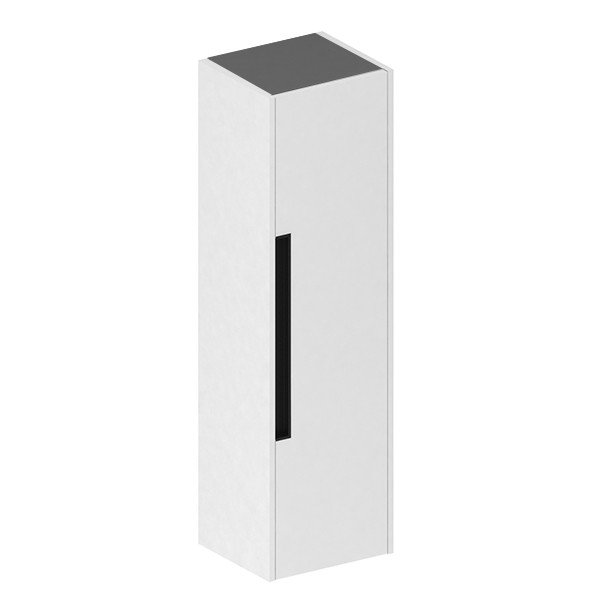Colonna bagno sospesa Modular 1 anta 120x30x35 cm colore bianco opaco e grigio opaco