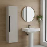 Colonna bagno sospesa Modular 1 anta 120x30x35 cm colore cashemere